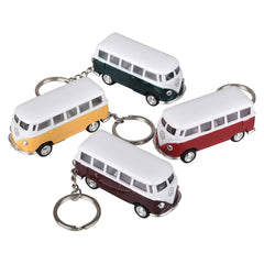 2.5" Diecast Pull Back 1962 VW Bus Keychain