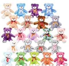 15.5" RIBBON BEAR ASSORTMENT LLB Plush Toys