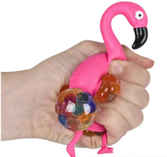 6" SQUEEZY BEAD FLAMINGO BALL LLB kids toys