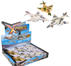 7" DIE-CAST PULL BACK F-4 PHANTOM (6PCS/DISPLAY)  Car Toys