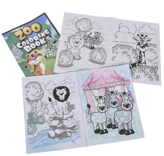 ZOO ANIMAL COLORING BOOK 9X11" (12PGS/BOOK) LLB kids toys