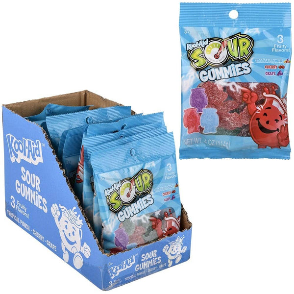 Kool-Aid Sour- Sanded Gummy Peg Bag - LLB Candy