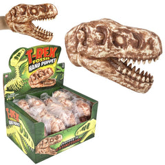 Stretchy T-Rex Fossil Hand Puppet 6" LLB kids toys