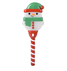 14" Light-Up Swirl Snowman Wand- LLB Christmas