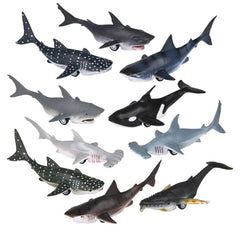 5" Pull Back Whale And Shark Assortment