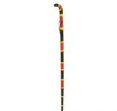 48" WOODEN CORAL SNAKE WALK STICK LLB kids toys