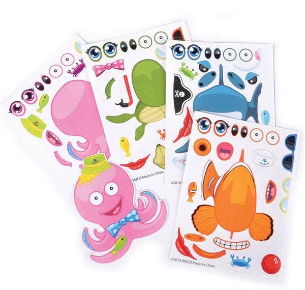 SEA ANIMAL CHARACTER STICKER SET LLB Sticker