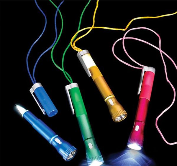 LIGHT-UP PEN W/NECKLACE LLB Light-up Toys