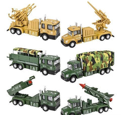 6" DIE-CAST PULL BACK MILITARY VEHICLES LLB Car Toys