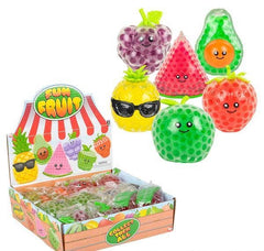 3" SQUEEZY BEAD FUN FRUIT LLB Squishy Toys