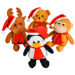 10" CHRISTMAS ANIMAL plush ASSORTMENT LLB Plush Toys