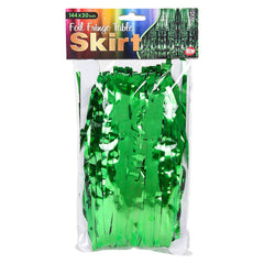 GREEN METALLIC FRINGE TABLE SKIRT 144"X30" LLB kids toys