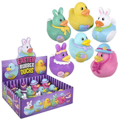 Easter Rubber Duckies 3.5" LLB Bath Toys