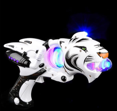 11.5" SUPER SPINNER WHITE TIGER BLASTER LLB kids toys