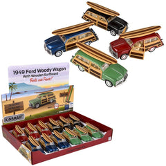 1949 Ford Woody Wagon with Surfboard - 5" Diecast Car