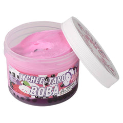 Premium Lychee Taro Boba Butter Slime 8oz - LLB Toys