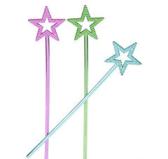 14.5" METALLIC STAR WAND LLB toy-wand kids