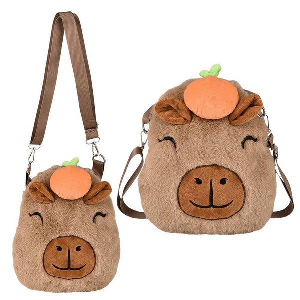 Capybara Plush Crossbody Bag 10