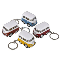 2" Diecast Pull Back VW Little Van Keychain