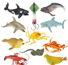 11PC MESH BAG AQUATIC ANIMAL ASSORTMENT LLB kids toys