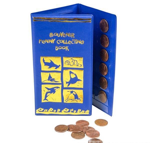 AQUATIC SOUVENIR PENNY HOLDER BOOK LLB kids toys