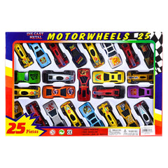 25PC 2.75" DIE-CAST CAR SET LLB Car Toys