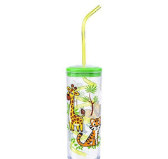 11oz SAFARI CUP WITH TWISTY STRAW LLB kids toys