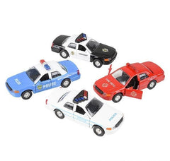 5" DIE-CAST PULL BACK PATROL CARS 12/DISPLAY LLB Car Toys