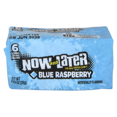 Now & Later 6 PC Blue Raspberry 12/24ct 0.93 oz  kids toys