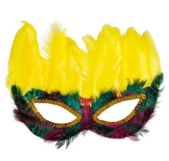 MARDI GRAS FEATHER MASKS 50PCS/PACKS LLB kids toys