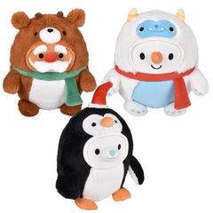 6" Squishy-Ishies Dressed Christmas Animals