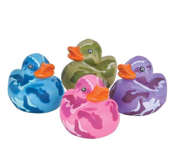 CAMOUFLAGE RUBBER DUCKIES LLB Bath Toys