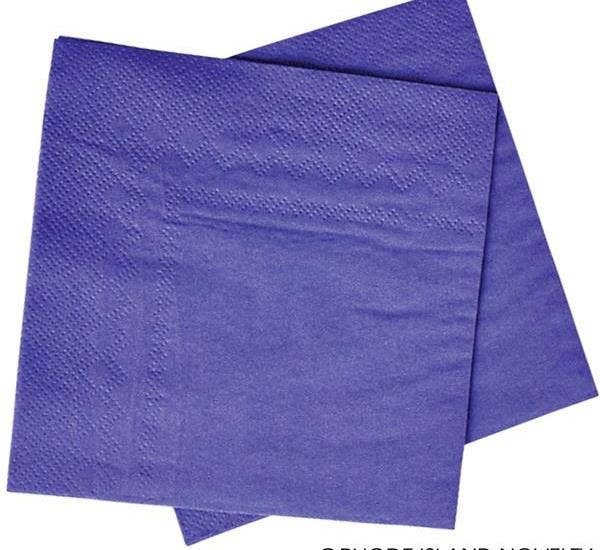 PURPLE LUNCH NAPKIN 12 7/8