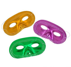 6.75" MARDI GRAS MASKS LLB Party Supply