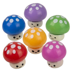 1" Mini Mushroom Squeezy Figurines 100ct - LLB Toys