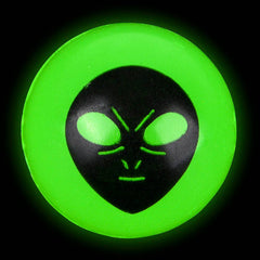 27mm 1" Glow In Dark Alien Hi-Bounce Ball LLB kids toys