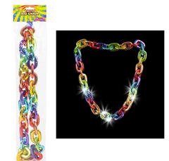 38" LIGHT-UP BIG CHAIN RAINBOW NECKLACE LLB Light-up Toys