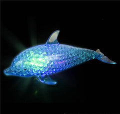 7.5" LIGHT-UP SQUEEZY BEAD DOLPHIN LLB Light-up Toys