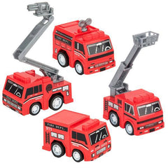 2" PULL BACK FIRE TRUCK (2DZ/UNIT) LLB Car Toys