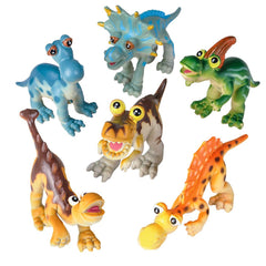 6 PC CARTOON DINOSAUR SET LLB kids toys