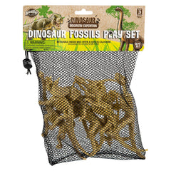 8PC MESH BAG DINOSAUR FOSSIL ASSORTMENT LLB kids toys