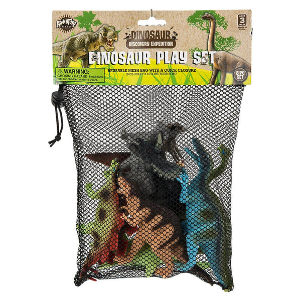 8PC MESH BAG DINOSAUR ASSORTMENT LLB kids toys