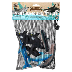 5.5"-7.5" 7PC WHALE AND DOLPHIN MESH BAG LLB kids toys