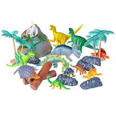 23 PC DINOSAUR SET IN CARRY BAG LLB kids toys