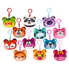 SQUISH ANIMAL BACKPACK CLIP ASSORTMENT 3" LLB Backpack