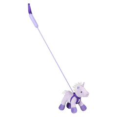 7" UNICORN WITH 27" LEASH LLB Plush Toys