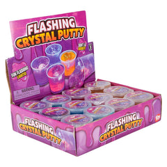 2.5" FLASHING CRYSTAL PUTTY LLB Slime & Putty