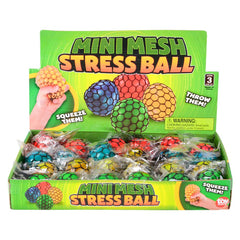 1.5" MINI SQUEEZE MESH STRESS BALL LLB Fidget Toys