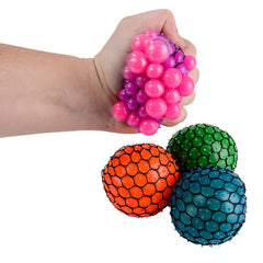 3" NEON MESH SQUEEZE BALL LLB Fidget Toys