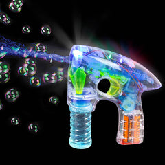 7" TRANSPARENT LIGHT-UP BUBBLE BLASTER LLB Light-up Toys